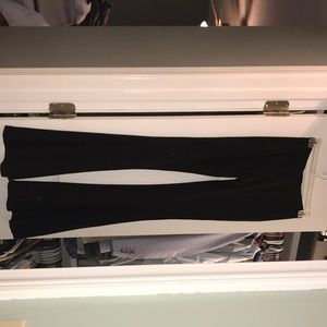 POL Black Lace Flare Pants